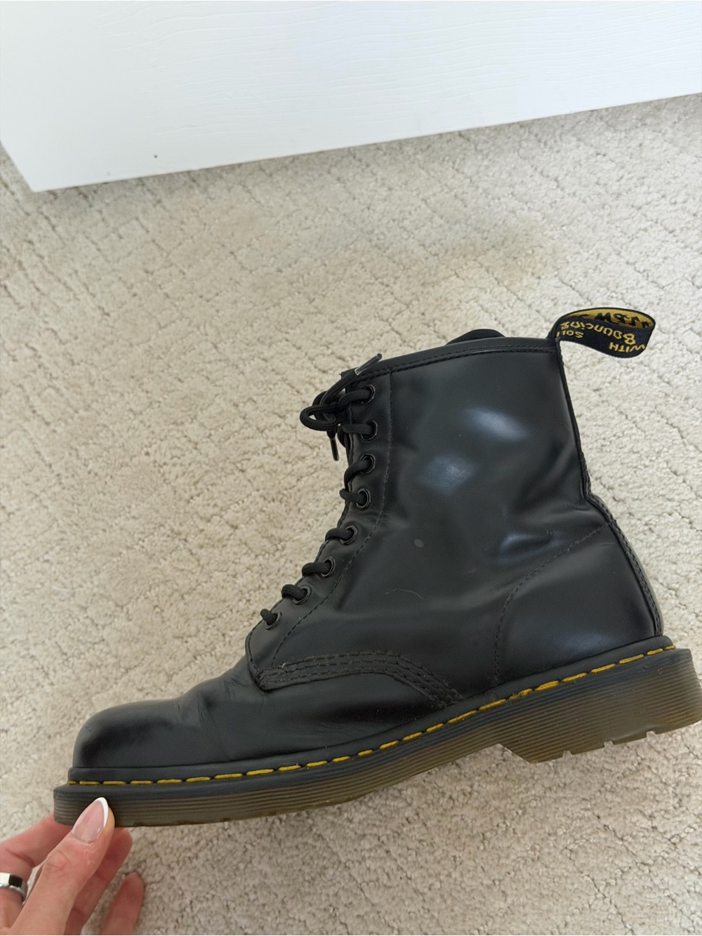 Dr. Martens 1460 Smooth Leather Lace Up Boots - Picture 11 of 15